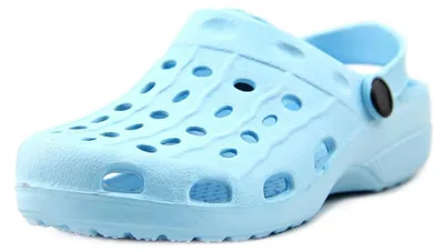 Produktbild von PLAYSHOES 171727, Clogs, Uni, Kind, Cyan, Einfarbig, 32\33