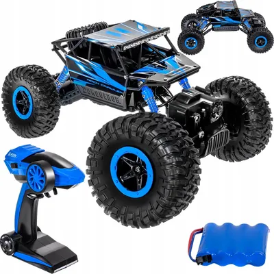 Produktbild von Ferngesteuertes 4X4 Off-Road Rc Auto, Ferngesteuert, Batterie Abs Blau