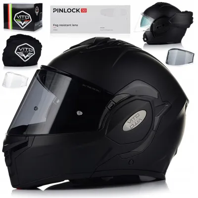 Obrázok produktu pre Vito, sklopná prilba s Pinlockom a slnečnou clonou | Motocyklová prilba, integrálna prilba, sklopná prilba | ECE 22.06 | 2XL (63-64 cm)