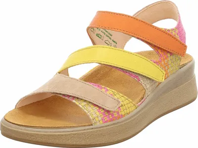 Produktbild von Think! Damen Keilsandalen mit mehrschichtigen Riemen und Klettverschluss