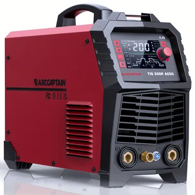 Imagen del producto de Máquina de soldadura TIG AC/DC – Soldadura de aluminio, soldadura MMA, soldadora de puntos, multifunción, función pulsada, 200A