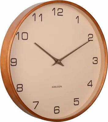 Produktbild von Karlsson - Wanduhr Acento - Braun - Ø40cm