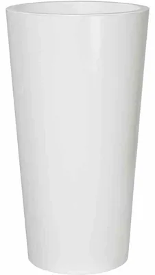 Image de EURO3PLAST 2785.03 Pot à plantes TUIT, blanc Ø33cm