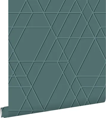Immagine prodotto di ESTAhome carta da parati 3D grafico verde petrolio grigiastro 50 x 900 cm