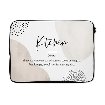 Produktbild von MuchoWow® Laptop Hülle 14 ZollSprichwörter - Küche - Definition der Küche - Zitate - Wörterbuch Laptoptasche - Laptoptasche - Stoßsicher - Schutzhaube