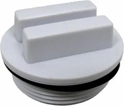 Obrázek produktu pro Vypouštěcí zátka s O-kroužkem, 1 1/2" - bílá - SP1022C -