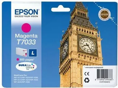 Produktbild von Epson Tintenpatrone L magenta T 703 WorkForce Pro       T 7033