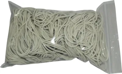 Produktbild von 100 g Gummiringe weiß 40 mm Ø 1,2 x 1,2 mm breit