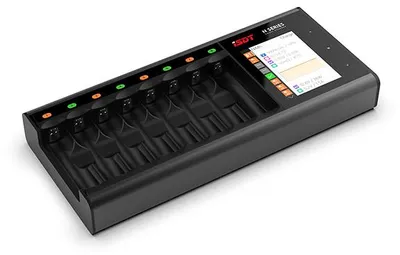 Produktbild von ISDT N8 AA AAA Akku Ladegerät 8-Schacht Smart Charger Li-Ion NiMH USB-C