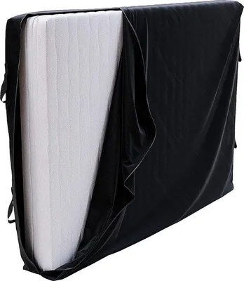 Produktbild von Unyqoos® Matratzentasche – Schutzhülle für Lagerung & Transport, 140 x 200 cm (30 cm), Polypropylen, 3‑seitiger Reißverschluss, 4 Tragegriffe, wasserdicht