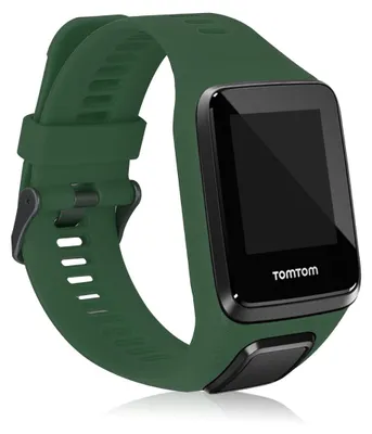Produktbild von kwmobile Silikon Uhrenarmband für TomTom Adventurer/Runner 3/Spark 3/Golfer 2 Armband - Ersatzarmband für Fitnesstracker - Wechselarmband Smartwatch -