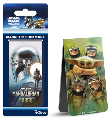 Obrázek produktu pro Mandalorian & Grogu – Mando – magnetická záložka – 9 x 4,5 cm