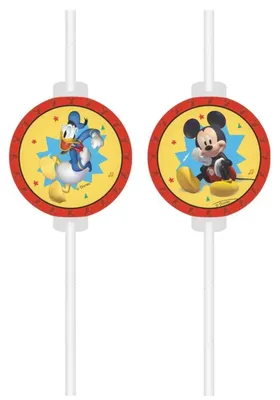 Productafbeelding van 4 rietjes - Mickey Mouse