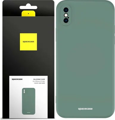 Immagine prodotto di SPACECASE Custodia in silicone per iPhone XS Max verde