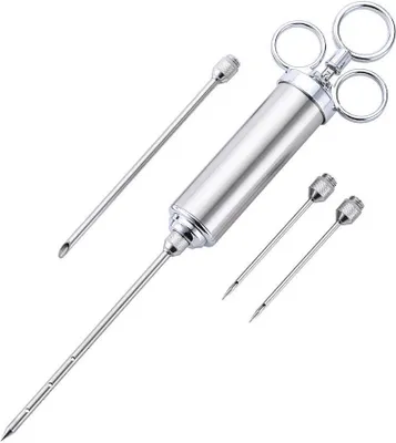 Produktbild von Marinadenspritze Edelstahl inkl. 4 Nadeln