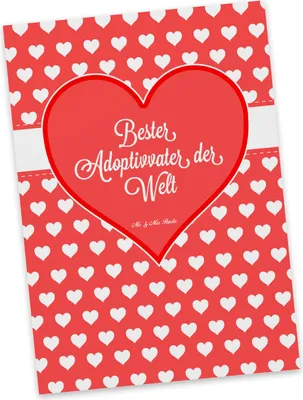 Produktbild von Mr. & Mrs. Panda Postkarte Adoptivvater - Geschenk, Vater, Ansichtskarte, adoptiert, Kleinigkeit, Postkarten, Fotokarte, Grußkarte, Ansichtskarten, Dad