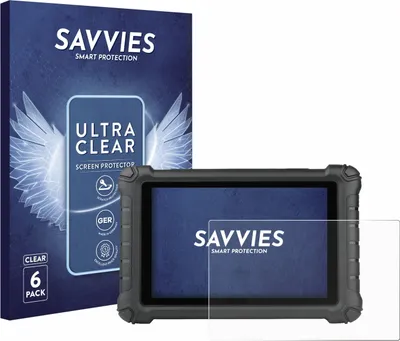 Produktbild von 6x Für Autel MX900c Schutzfolie Savvies Displayschutz Display Schutz Folie Klar Transparent