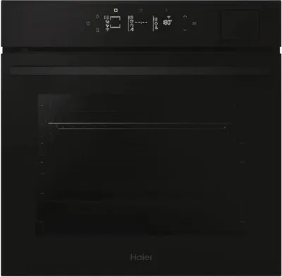 Haier H6 ID46G5SYTB, Groß, Elektrischer Ofen, 78 l, 78 l, Hydrolytisch + Pyrolytisch, Integriert