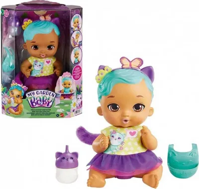 Immagine prodotto di Bambola My Garden Baby Kitten + accessori, blu Mattel