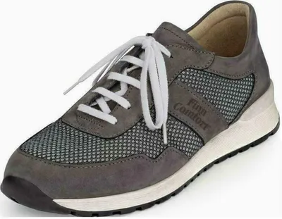 Produktbild von Finn Comfort Prezzo, Grau, Herrenschuhe, Schnürer, Leder, NEU - Herrenschuhe Sneaker / Schnürschuh, Grau, leder (patagonia/skipper)
