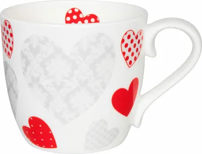 Produktbild von Könitz Becher Feel the Love, Tasse, Kaffeebecher, Bone China, Bunt, 450 ml, 11 2 057 2702
