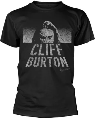 Produktbild von Metallica - "Cliff Burton" T-Shirt für Herren/Damen Uni PH3571 (S) (Schwarz/Grau)