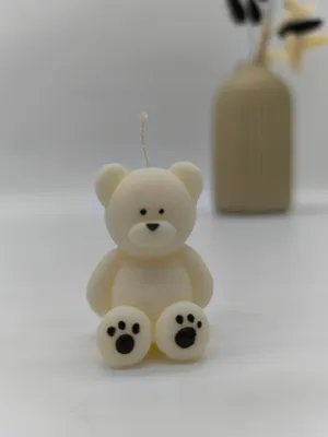 Produktbild von Kleiner Bär Kerze Baby Geschenk für Gäste Taufe