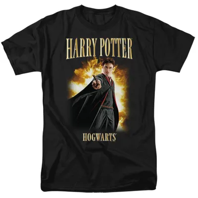 Produktbild von Harry Potter - "Hogwarts 90s" T-Shirt für Herren/Damen Uni TV35800 (L) (Schwarz)