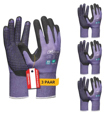 Produktbild von Gebol Multi Flex Lady Arbeitshandschuhe, 3 Paar, Gr. 7/S, atmungsaktiv