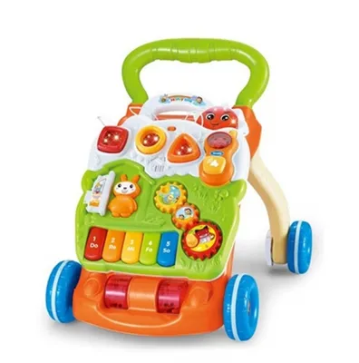 Produktbild von Moni Lauflernwagen Piano 999c abnehmbar Spielcenter Melodien, Lichter, Geräusche grün