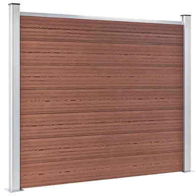 Produktbild von vidaXL Zaunelement WPC 180x146 cm Braun