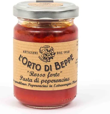Immagine prodotto di Peperoncino tritato finemente in olio d'oliva 156 ml. - L'Orto di Beppe