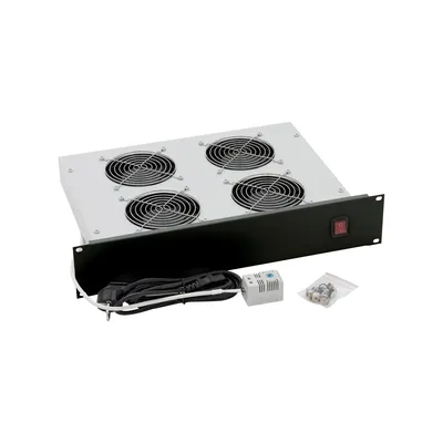 Obrázek produktu pro Triton 19" Horizontal fan unit - 4 fans, Černá