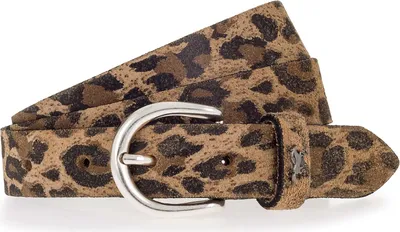 Produktbild von MUSTANG Leder Gürtel Leather Belt W80 Taupe - Dark Brown beige