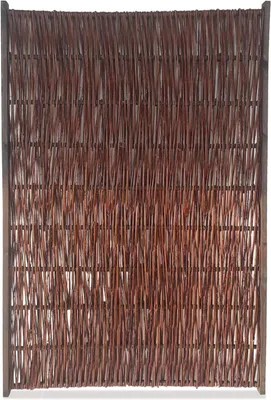 Produktbild von 2er Set Weidengeflechtzaun B:120 cm x H: 180 cm, Natürlicher Weidenzaun, Weidengeflecht Palisade, Flechtzaun aus Weide