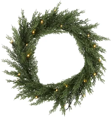 Produktbild von Star Trading LED-Tannenkranz "Thuja", 20 warmwhite LED,