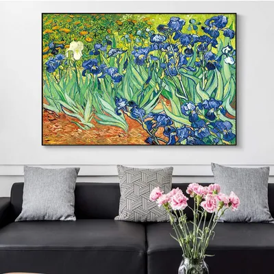 Obrázok produktu pre Obraz "Irisis" od Vincenta van Gogha, plátno, 50x70 cm