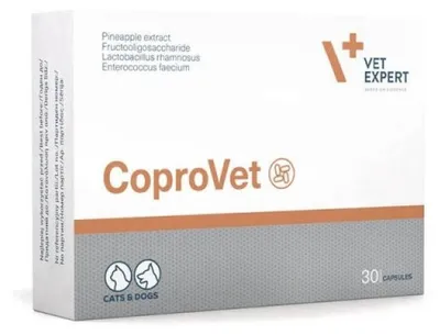Produktbild von VetExpert CoproVet Ergänzungsfuttermittel bei Koprophagie 30 Kapseln