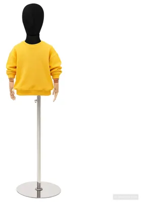 Obrázok produktu pre Nastaviteľný manekýn, výška 120-157 cm, s podstavcom. Vhodný pre obidve pohlavia. Čierna farba