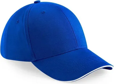 Immagine prodotto di Berretto da baseball Beechfield Unisex Athleisure Cotone (2 pezzi/confezione) BC4243 (Taglia unica) (Royal/Bianco)