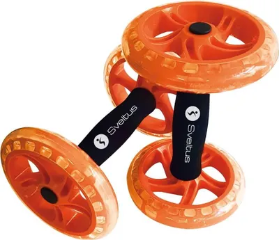 Image de Double vélo pour abdominaux Sveltus - orange, taille : OSFA