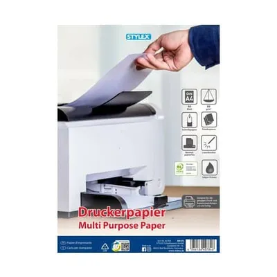 Produktbild von 80 Blatt Druckerpapier / Kopierpapier / Farbe: weiß