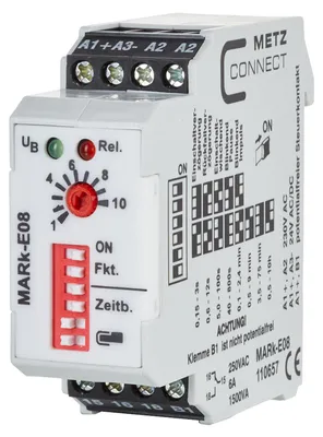 Produktbild von METZ CONNECT MARk-E08 230 V AC, 24 V AC/DC Zeitrelais