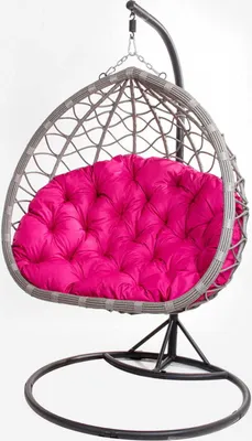 Zdjęcie produktu dla Poduszka na fotel wiszący 130x100 różowa | poduszka na fotel ogrodowy | poduszka na kokon | poduszka na huśtawkę ogrodową | bocianie gniazdo