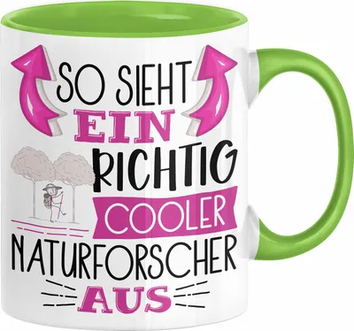 Produktbild von So Sieht Ein Richtig Cooler Naturforscher Aus Tasse Geschenk für Naturforschende Geburtstag Geschenkdiee (Grün)