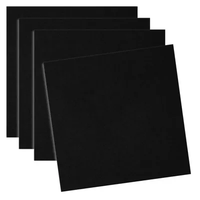 Produktbild von Verdico | 3D Deckenpaneele Polystyrol Schwarz | Deckenverkleidung | Dekorative Paneele Für Wohnzimmer, Schlafzimmer | 50 x 50 cm | 4 Stück