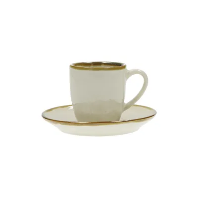 Zdjęcie produktu dla Rose&Tulipani - Zestaw 6 filiżanek do espresso 90ml ze spodkiem Concerto Avorio