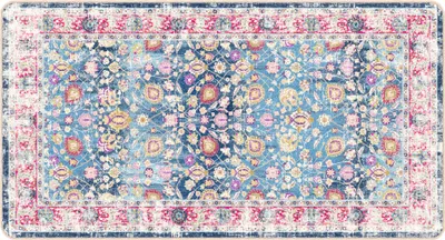 Produktbild von Teppich Waschbar Mehrfarbig 80x150 cm