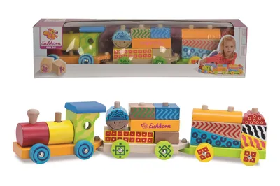Immagine prodotto di Treno in legno colorato Eichhorn