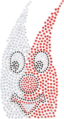 Produktbild von Strass Bügelbild  Domi Strasssteine  20x10,5cm Kölner Dom Applikation Karneval Köln